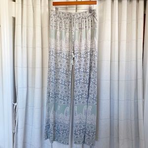 ✨ GORGEOUS Calypso St. Barth Paisley Floral Print Silk Pants